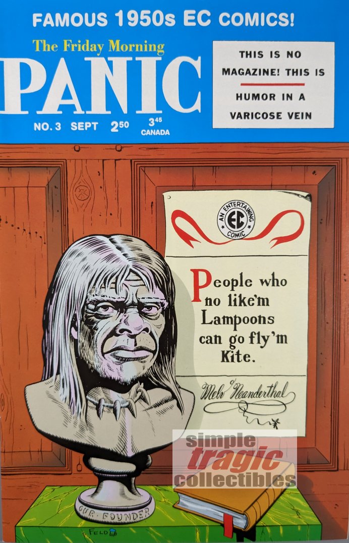 Panic #3 Comic Book Cover Art by Al Feldstein