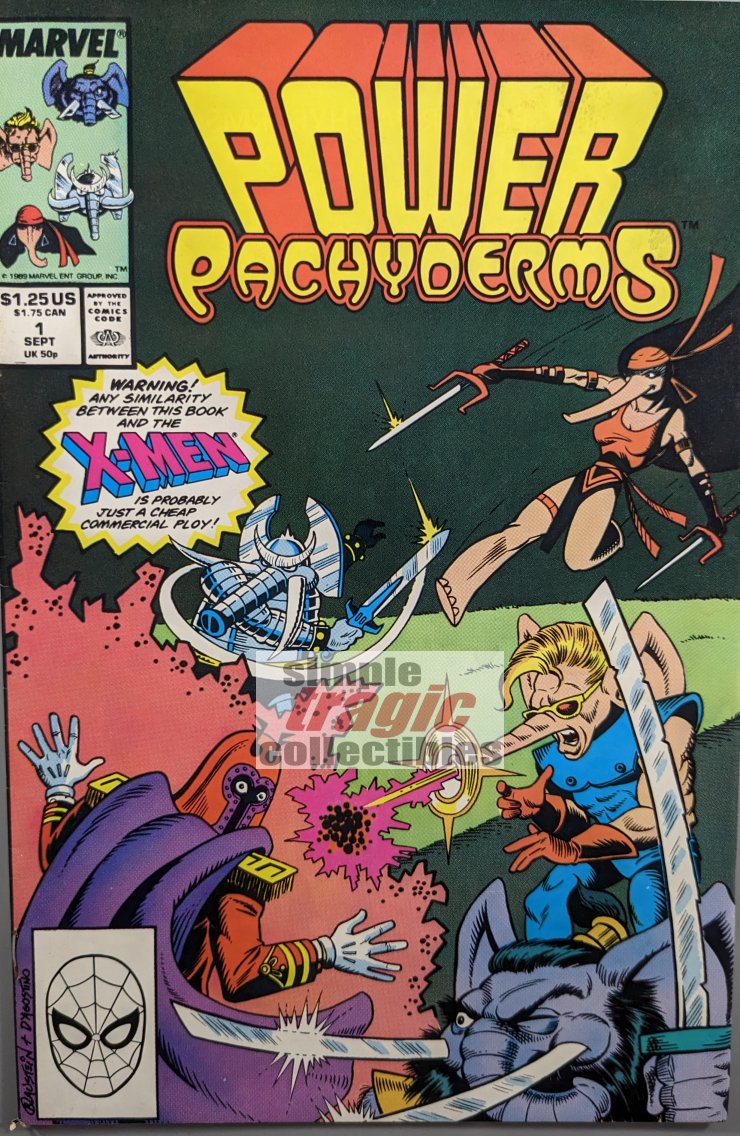 Power Pachyderms #1 Comic Book Cover Art by Adam Blaustein