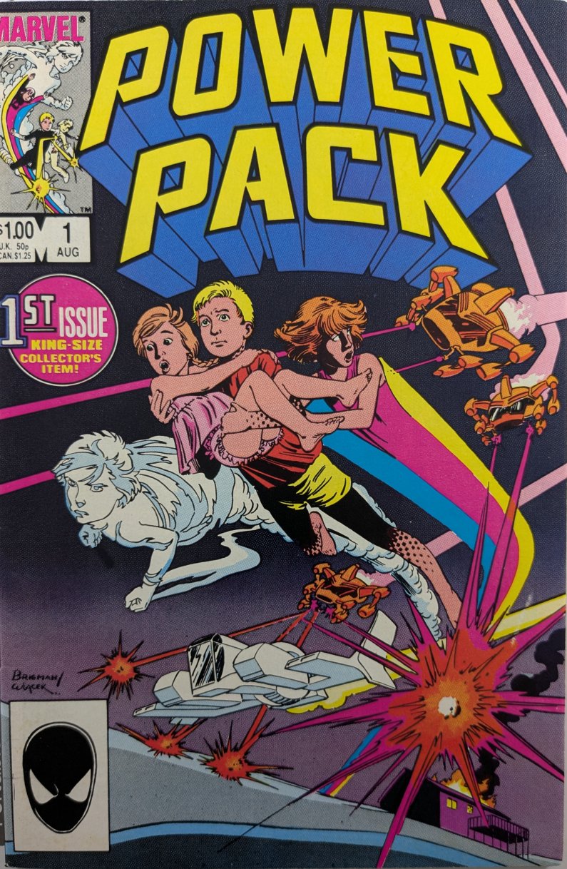 Power Pack #1 Comic Book Cover Art by June Brigman