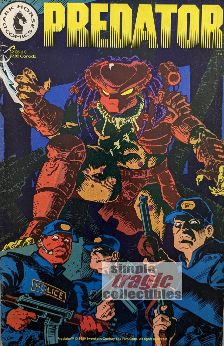 Predator #3 Comic Book Cover Art by Chris Warner