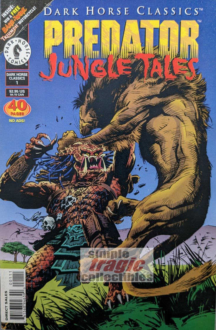 Predator: Jungle Tales #1 Comic Book Cover Art by Val Mayerik