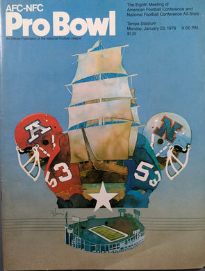 AFC-NFC Pro Bowl 1978 NFL Program (January 23, 1978) Cover Art