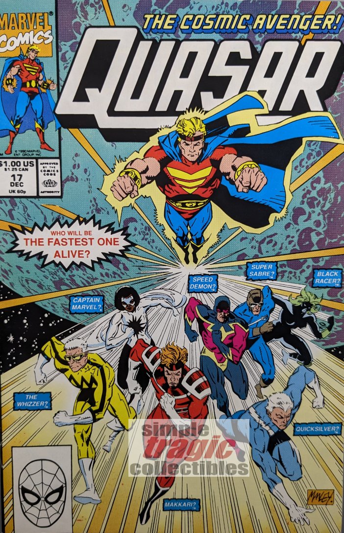 Quasar #17 Comic Book Cover Art by Mike Manley