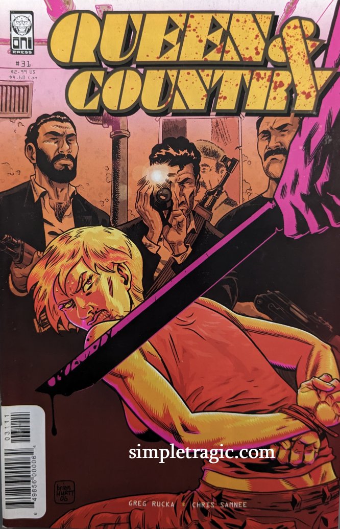 Queen & Country #31 Comic Book Cover Art