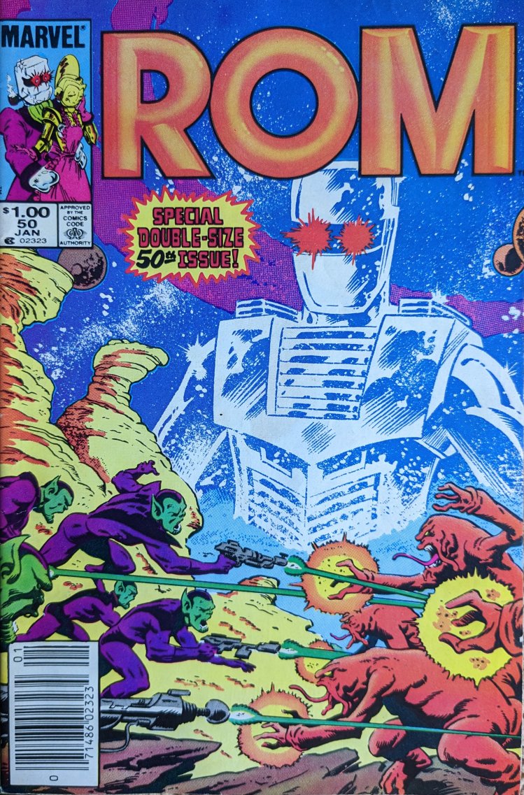 ROM #50 Comic Book Cover Art By Mike Zeck
