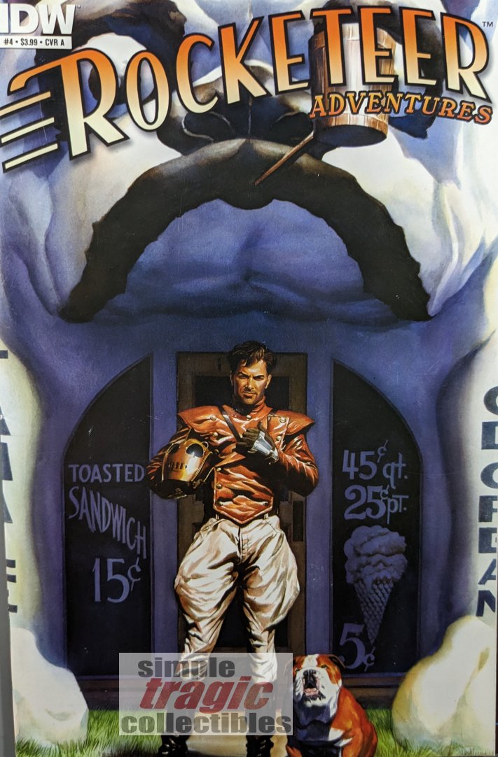 Rocketeer Adventures #4 Comic Book Cover Art by Alex Ross