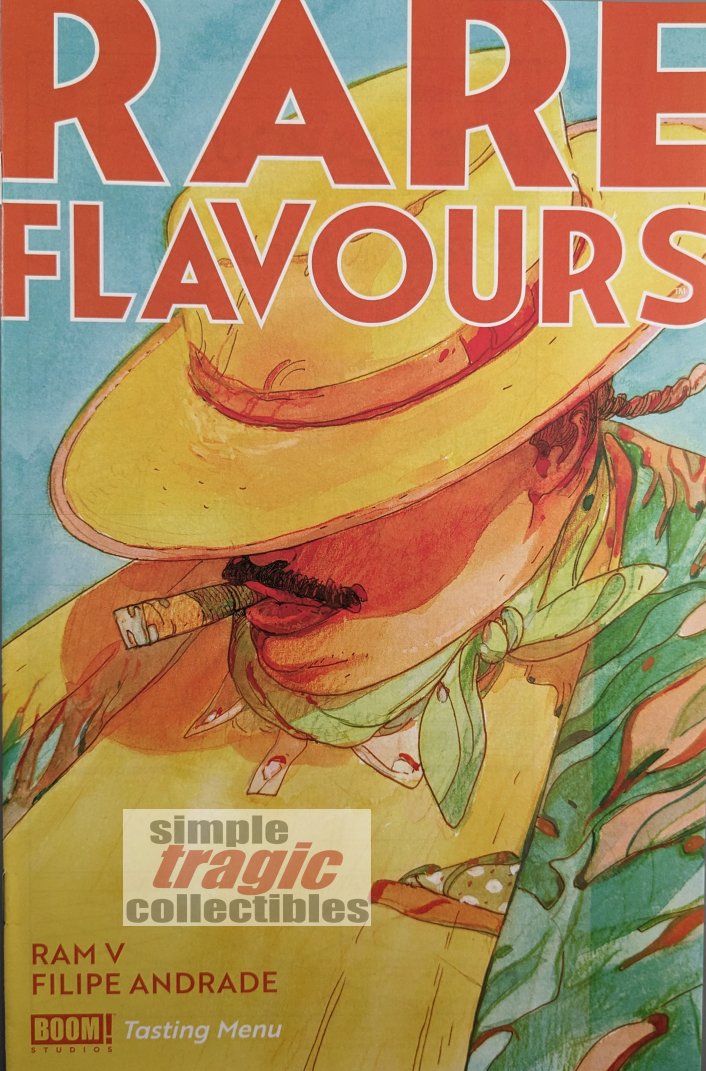 Rare Flavours No. 1 Tasting Menu Ashcan #1 Comic Book Cover Art by Filipe Andrade