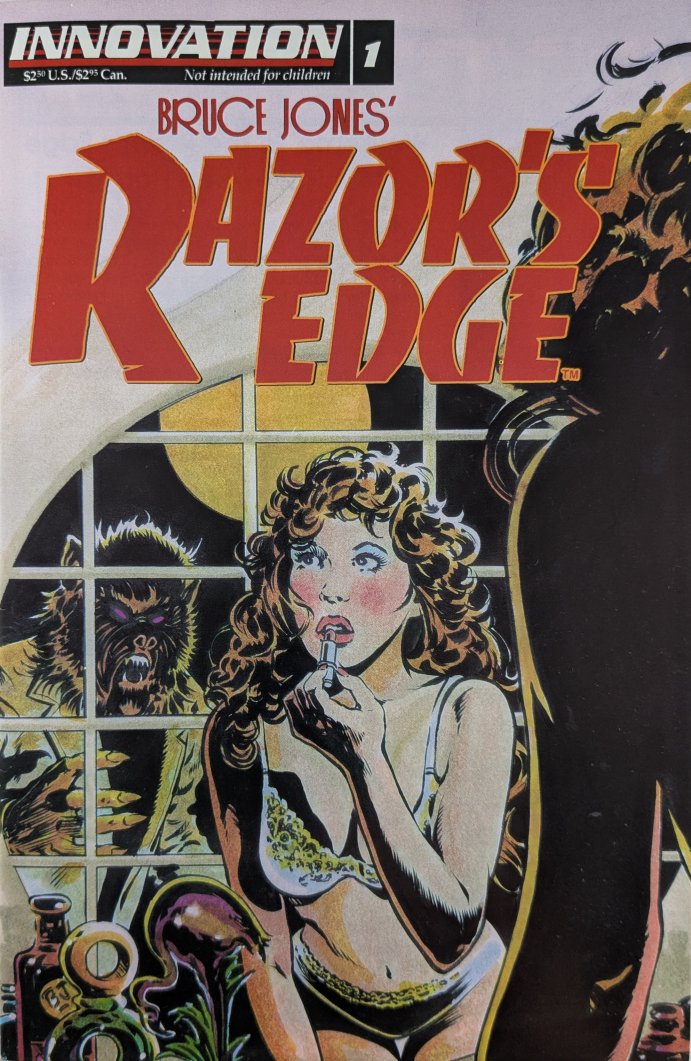 Bruce Jones' Razor's Edge #1 Comic Book Cover Art by Bruce Jones