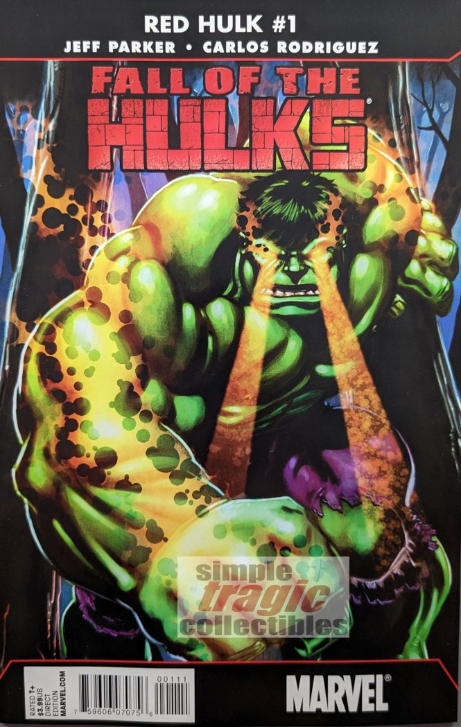 Fall Of The Hulks: Red Hulk #1 Comic Book Cover Art