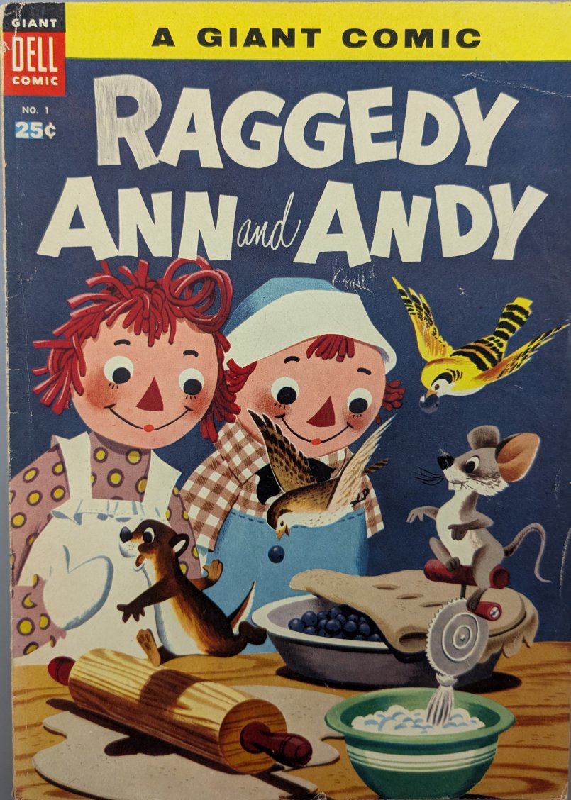 Raggedy Ann And Andy (1955) #1 (Dell Giant) Cover Art