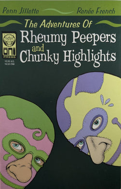 The Adventures Of Rheumy Peepers And Chunky Headlights #1 Comic Book Cover Art by Renee French