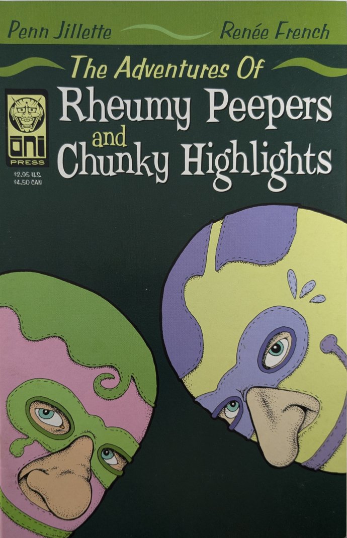 The Adventures Of Rheumy Peepers And Chunky Headlights #1 Comic Book Cover Art by Renee French