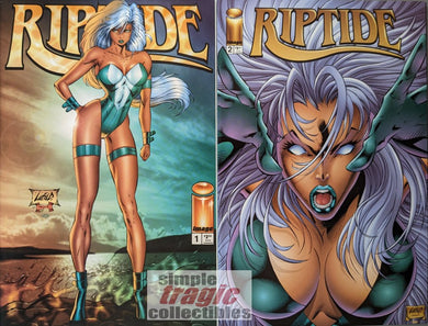 Riptide #1-2 Comic Book Cover Art by Rob Liefeld