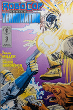 Load image into Gallery viewer, Robocop Versus The Terminator #3 Comic Book Cover Art by Walter Simonson
