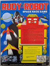 Load image into Gallery viewer, Rudy The Robot 11" x "14 Space Race Game (1978) Back Artwork
