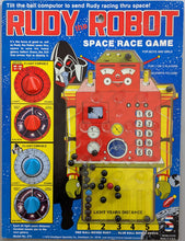 Load image into Gallery viewer, Rudy The Robot 11" x "14 Space Race Game (1978) Front Artwork
