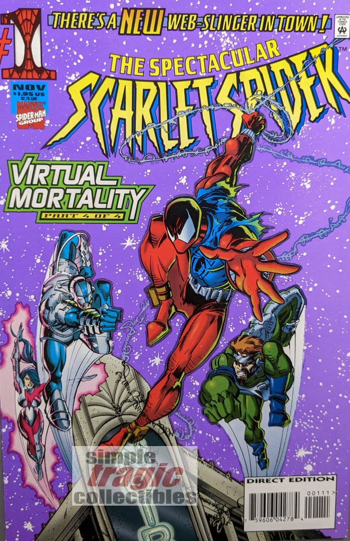 Spectacular Scarlet Spider #1 Comic Book Cover Art