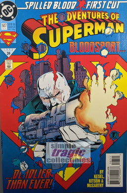 Adventures Of Superman #507 Comic Book Cover Art by Barry Kitson
