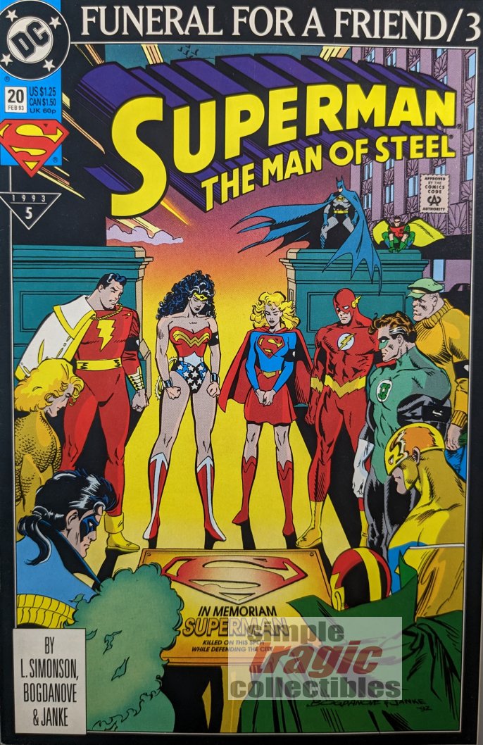 Superman The Man Of Steel #20 Comic Book Cover Art by Jon Bogdanove
