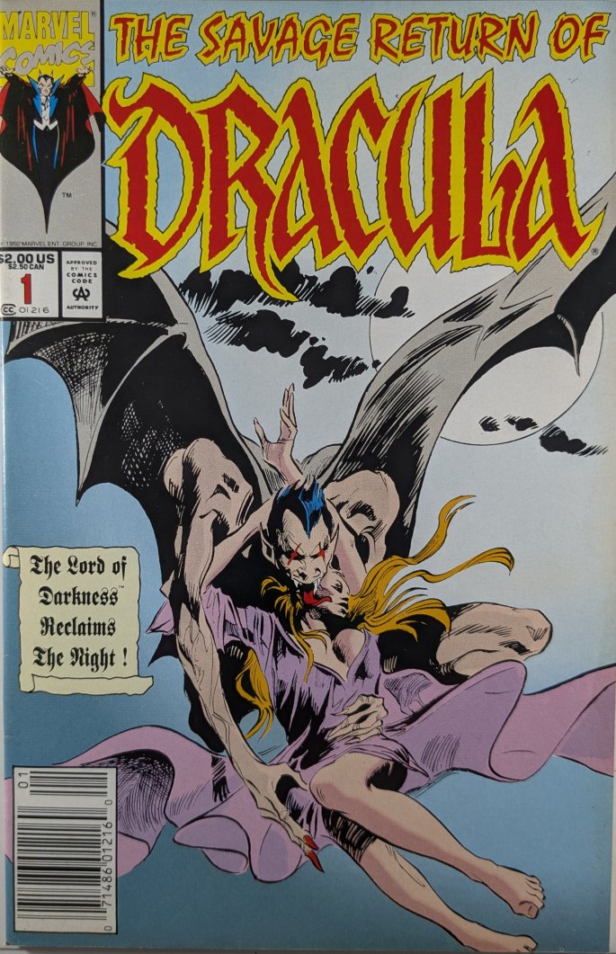 The Savage Return Of Dracula #1 Comic Book Cover Art by Gene Colan