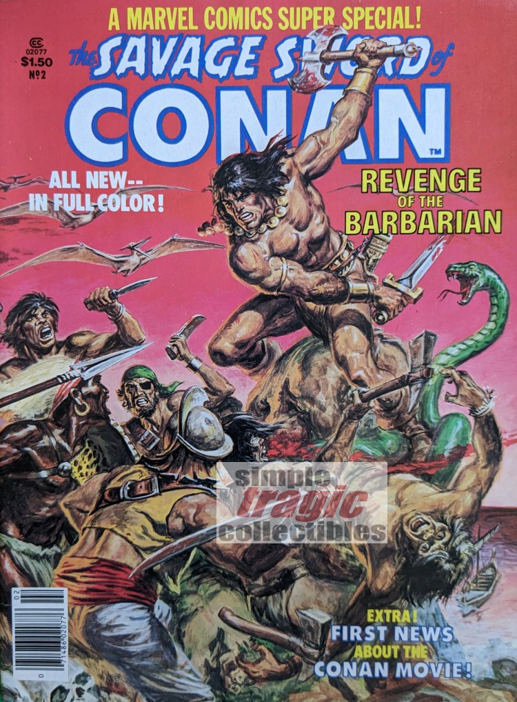 Marvel Super Special #2 Magazine Cover Art by Earl Norem