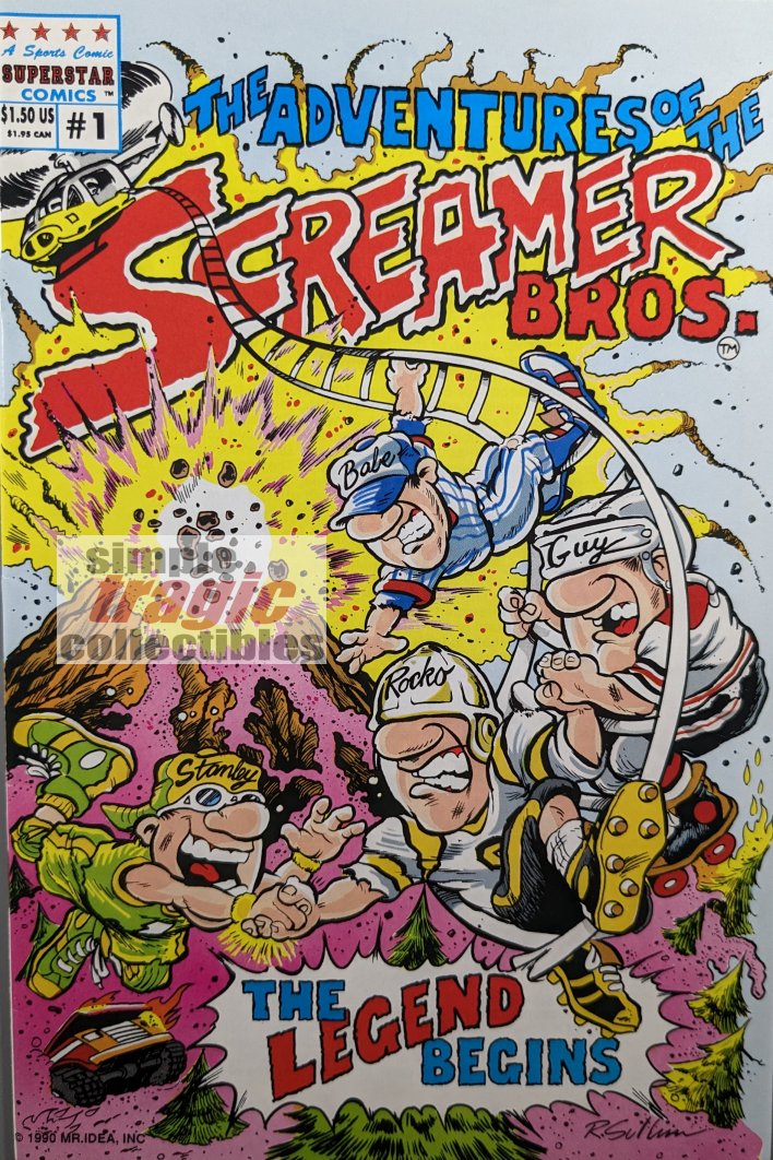 Adventures Of The Screamer Brothers #1 Comic Book Cover Art