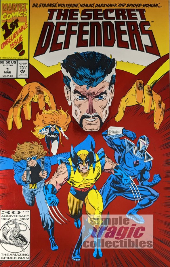 Secret Defenders #1 Comic Book Cover Art
