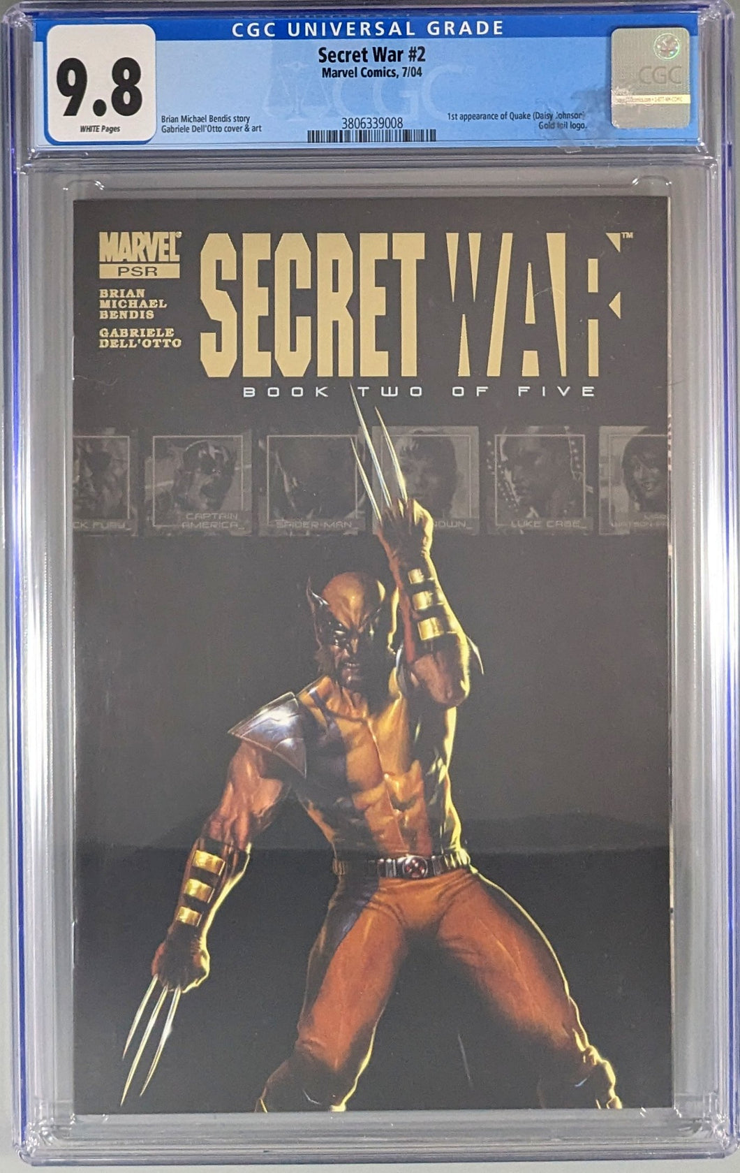 Secret War #2 Comic Book Cover Art by Gabriele Dell'Otto