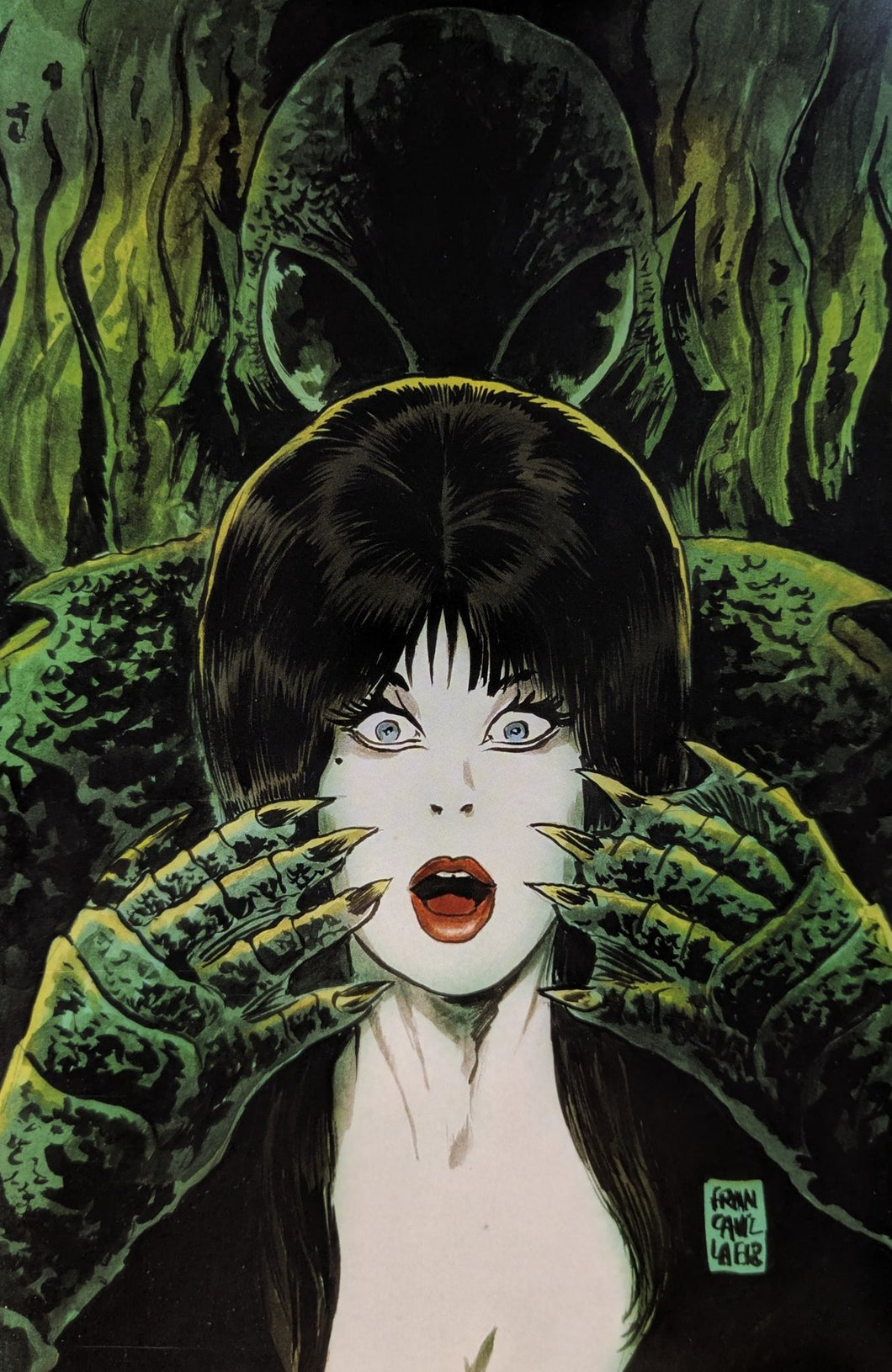 The Shape Of Elvira #1 Virgin Variant Cover F Comic Book Cover Art by Francesco Francavilla