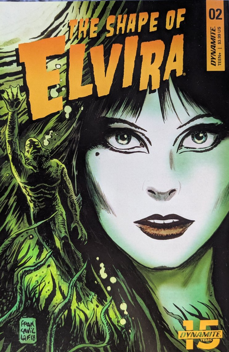 The Shape Of Elvira #2 Comic Book Cover Art by Francesco Francavilla