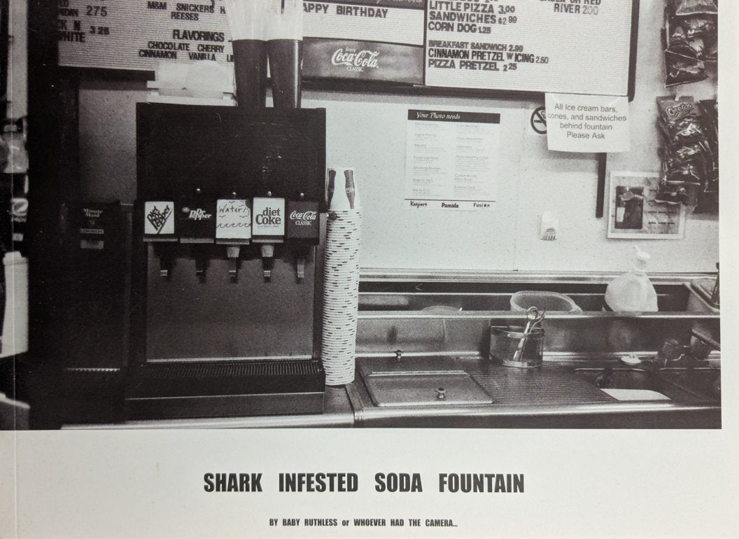 Shark Infested Soda Fountain (2012) Third Man Vault #14 Photo Book Cover Art by Alison Mosshart