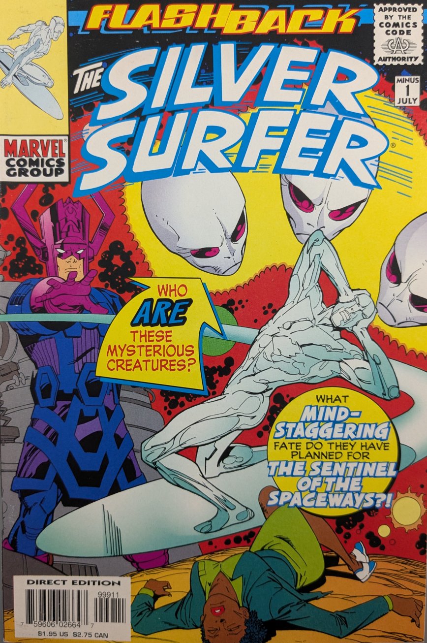 Silver Surfer #-1 Comic Book Cover Art by Ron Garney
