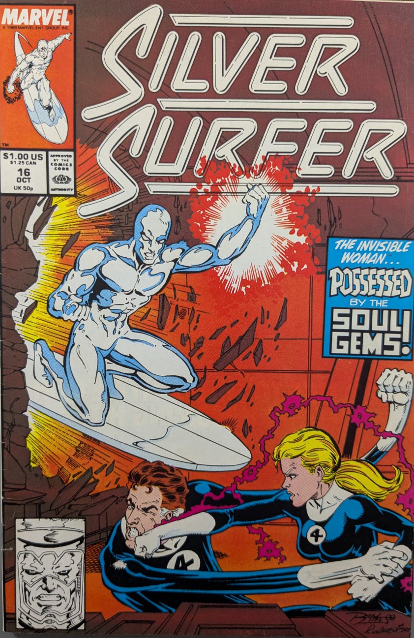Silver Surfer #16 Comic Book Cover Art by Ron Lim
