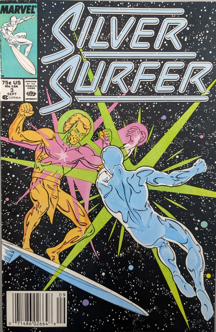 Silver Surfer #3 Comic Book Cover Art by Marshall Rogers