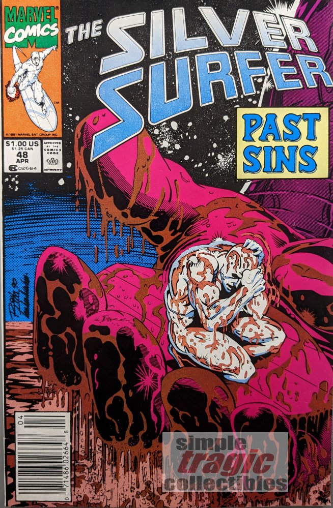 Silver Surfer #48 Comic Book Cover Art