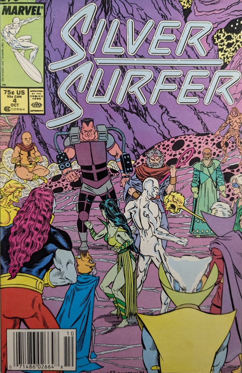 Silver Surfer #4 Comic Book Cover Art by Marshall Rogers