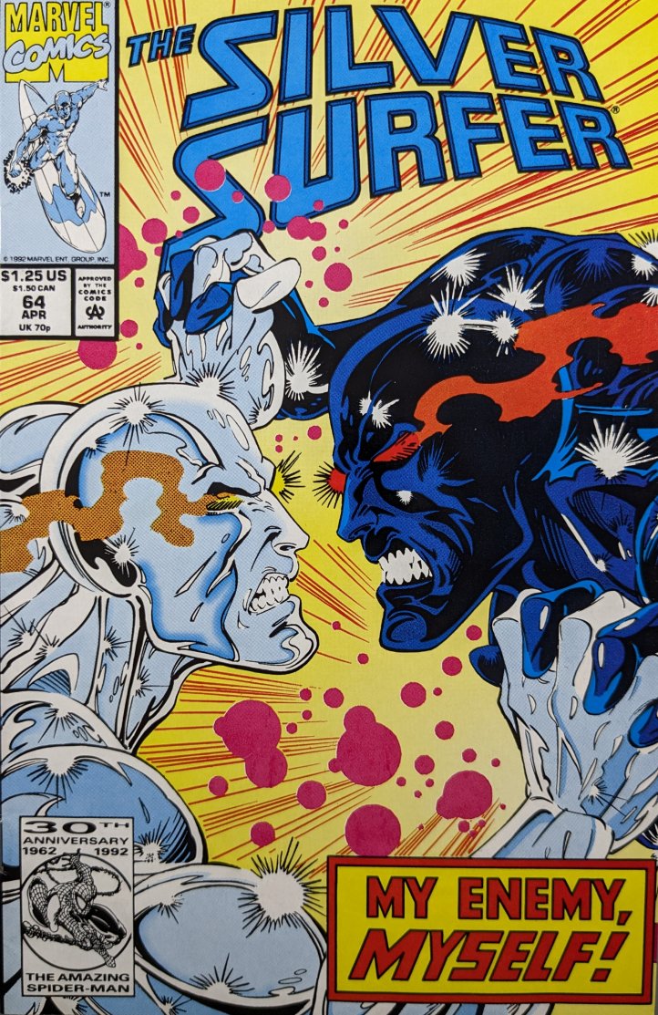 Silver Surfer #64 Comic Book Cover Art By Ron Lim