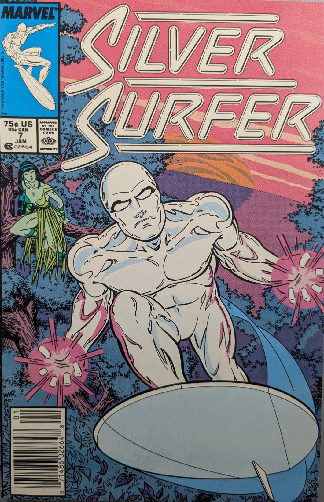 Silver Surfer #7 Comic Book Cover Art by Marshall Rogers