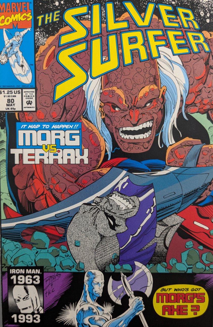 Silver Surfer #80 Comic Book Cover Art by Ron Lim