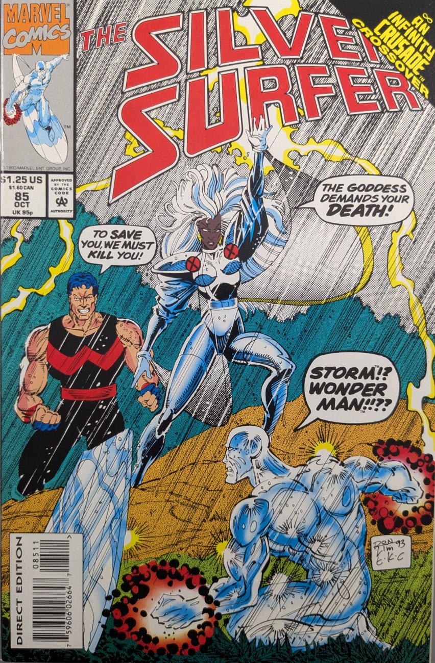 Silver Surfer #85 Comic Book Cover Art by Ron Lim