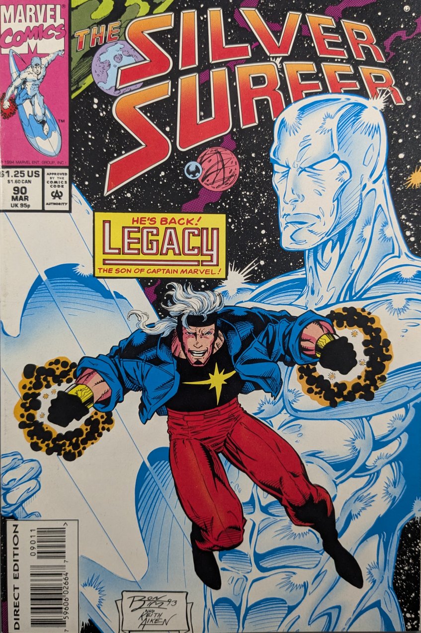 Silver Surfer #90 Comic Book Cover Art by Ron Lim