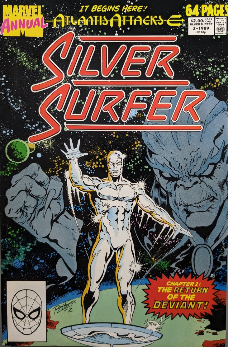 Silver Surfer Annual #2 Comic Book Cover Art by Ron Lim
