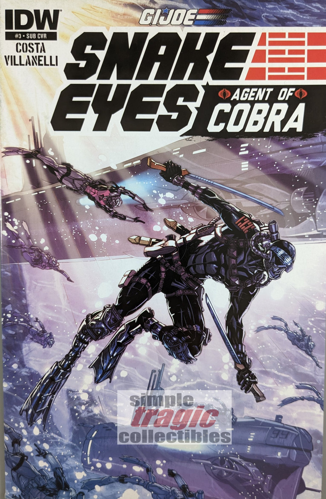 G.I. Joe: Snake Eyes, Agent Of COBRA #3 Comic Book Cover Art by Drew Johnson
