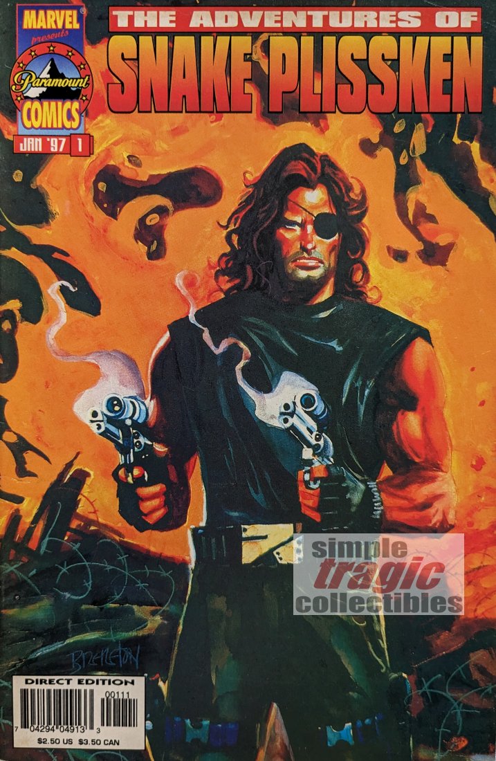 The Adventures Of Snake Plissken #1 Comic Book Cover Art by Dan Brereton