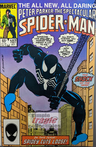Spectacular Spider-Man #107 Comic Book Cover Art by Rich Buckler