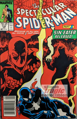 Spectacular Spider-Man #134 Comic Book Cover Art by Sal Buscema