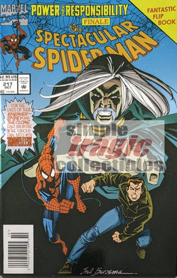 Spectacular Spider-Man #217 Comic Book Cover Art