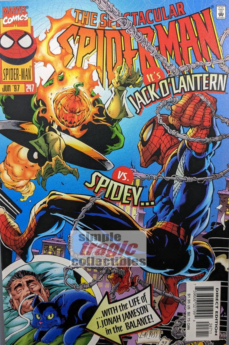 Spectacular Spider-Man #247 Comic Book Cover Art by Luke Ross