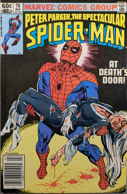 Spectacular Spider-Man #76 Comic Book Cover Art by Al Milgrom