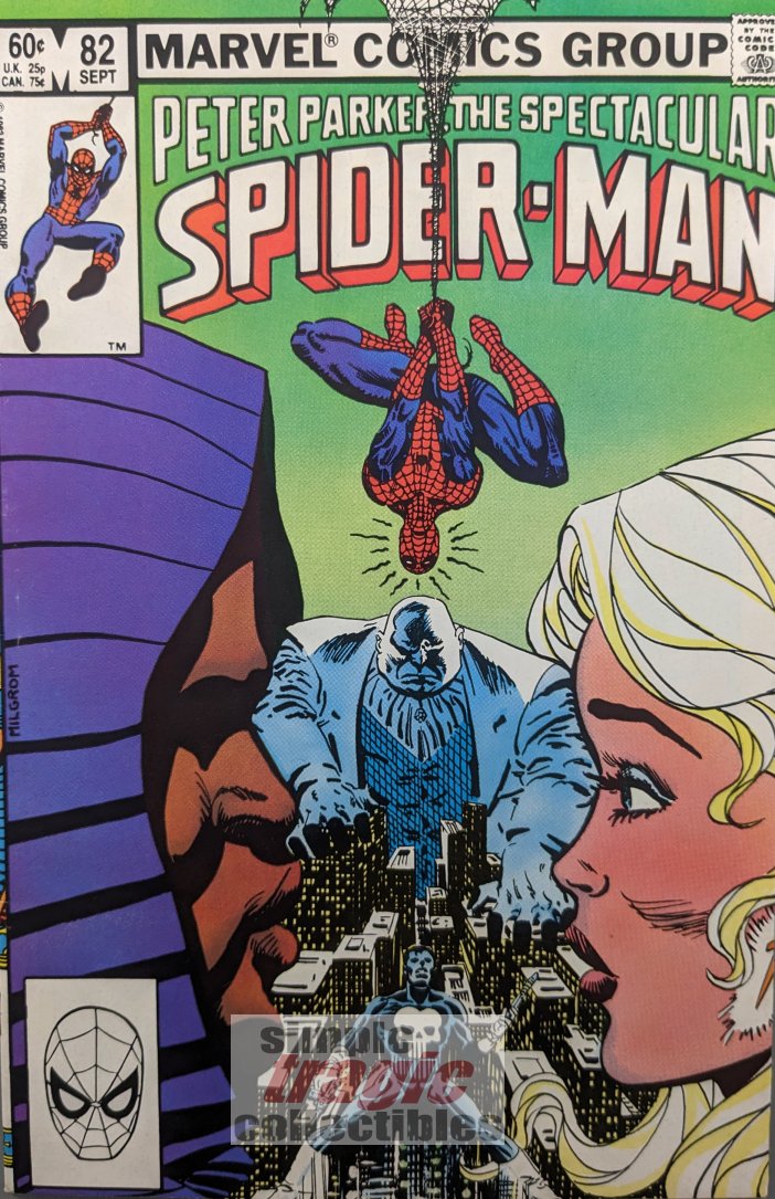 Spectacular Spider-Man #82 Comic Book Cover Art by Al Milgrom